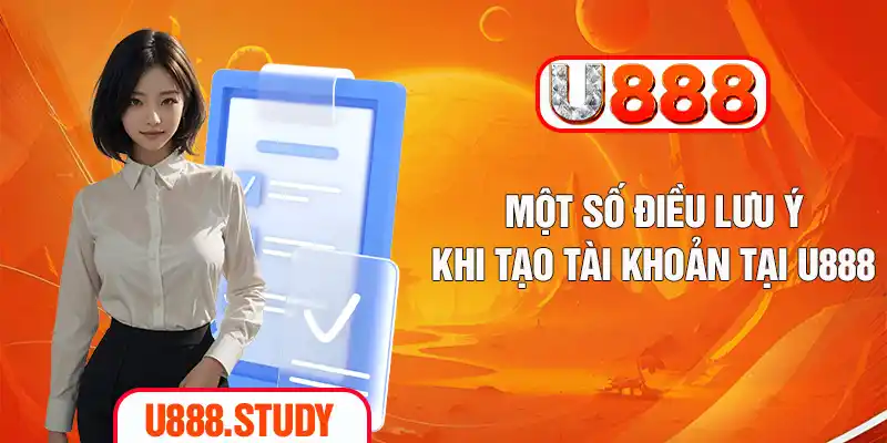 Một số điều lưu ý khi tạo tài khoản tại U888