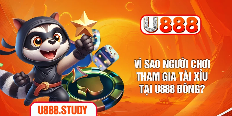 Vì sao người chơi tham gia tài xỉu tại U888 đông?